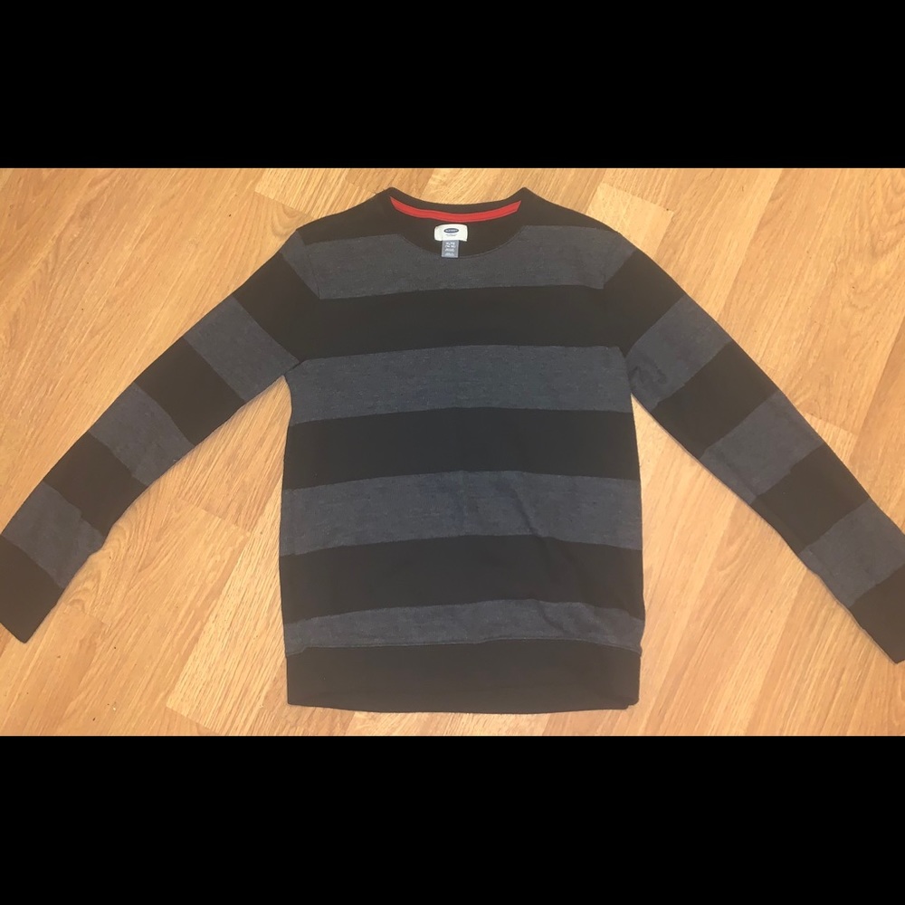 Boys Ribbed Striped Sweater